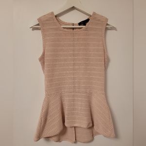 BCBGMAXAZARIA Evie Peplum Top
